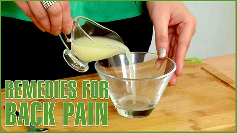 Pain relief can help ease the symptoms but these medicines won't treat the cause. 2 Natural Home Remedies For BACK PAIN RELIEF Quickly ...