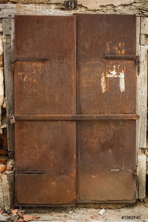 Old Rusty Metal Door Stock Photo 1082740 Crushpixel