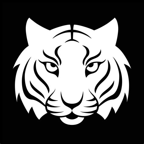 Tiger icon. Vector illustration for logo design, t-shirt print. Tiger