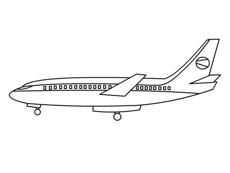 Airplane Free Printable Coloring Page For Kids