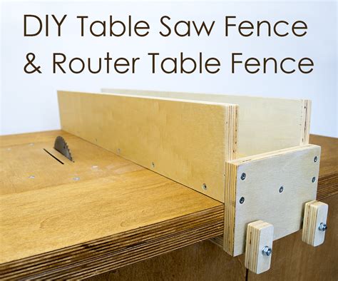 Be sure to get the free plans so you can make your own table saw sled today! DIY Table Saw Fence & Router Table Fence (+ FREE PLAN) : 9 ...