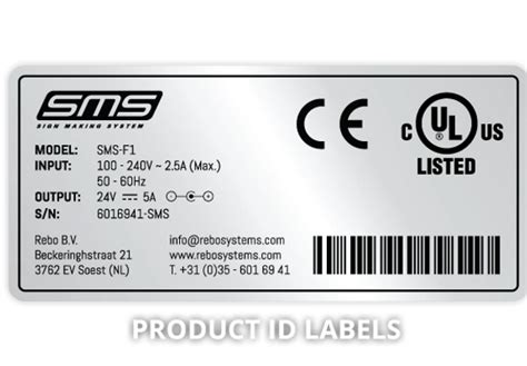 Machine Identification Labelsmarkers