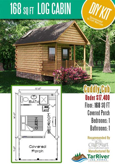 Tiny Log Cabin Kits Easy Diy Project Craft Mart Diy C