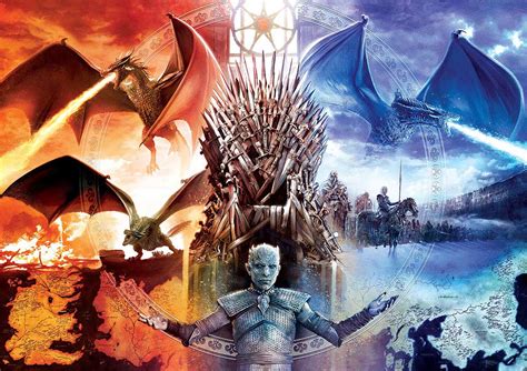J'ai déjà un compte ? Game of Thrones - Fire and Ice, 500 Pieces, Buffalo Games ...