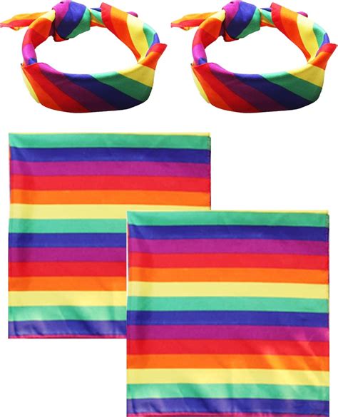 Rainbow Bandanas Gay Pride Lgbtq Bandana Headband Unisex Scarf For Festivals Party