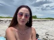 Hot Italian Babe Topless On Beach Fucks And Gets Huge Cum Shot On Her