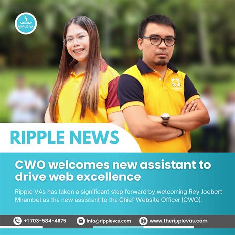 Ripple News Cwo Welcomes New Assistant To Drive Web Excellence