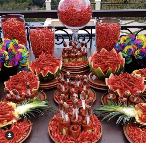 Pin By America Guerrero On Charro Candy Table Mexican Snacks Mexican Dessert Table Mexican