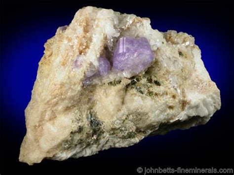 Purple Apatite On Quartz The Mineral And Gemstone Kingdom
