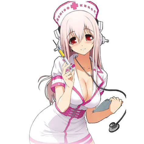 buy hot super sonico sonicomi nurse uniform sexy cosplay costume maid dress