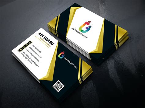 luxurious business card design  psd template graphicsfamily