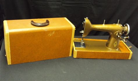 Vintage Brown Metal Free Westinghouse Portable Sewing Machine In