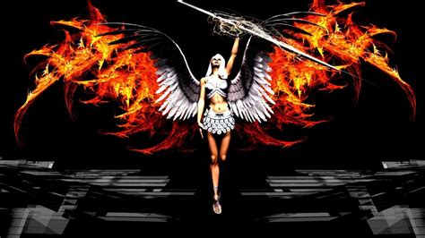 Fire Artwork Angel Wings 1920x1080 Wallpaper High Quality Wallpapers