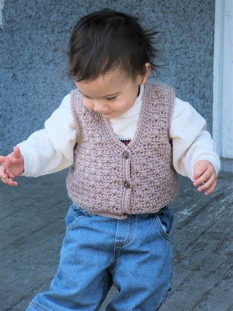 Atta Boy Vest For Baby Free Crochet Pattern Crochetkim™