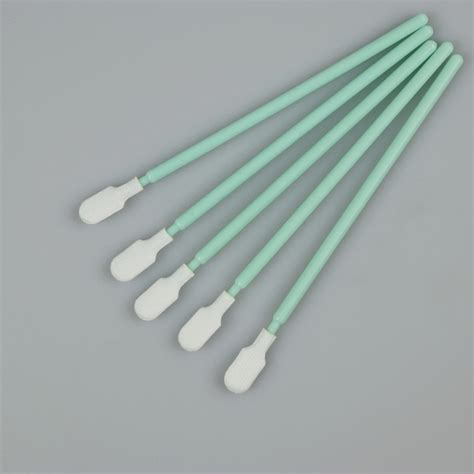 Cleanroom Disposable Mm Length Industrial Double Layer Polyester Cleaning Swab Sticks