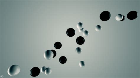 Abstract 3d Sphere Simple Background Digital Art Artwork Black White