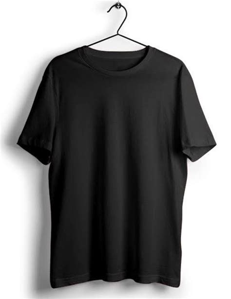 Round Half Sleeve Mens Black Plain T Shirt Size Medium Rs 180 Piece