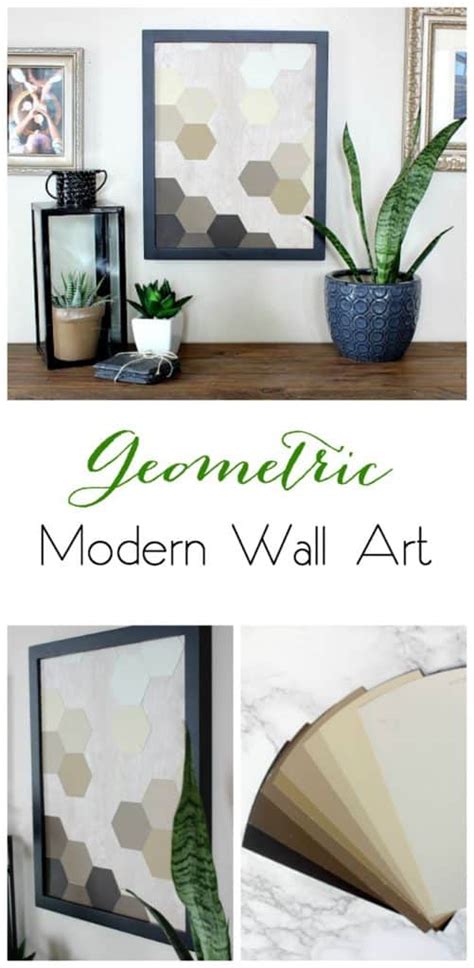 Diy Geometric Modern Wall Art Love Create Celebrate