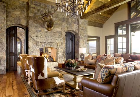 Make a right on park row. Rustic Ranch Living Room | Rustic living room design, Top ...