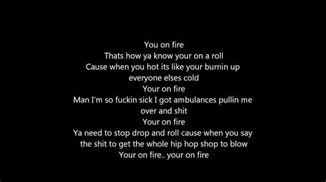 Eminem On Fire Lyrics Youtube