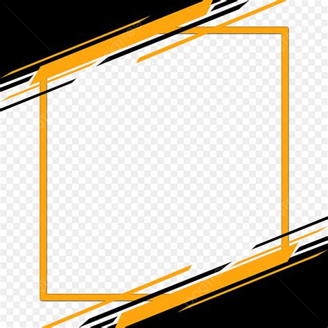 Black Line Border Clipart Transparent Png Hd Black And Yellow Abstract