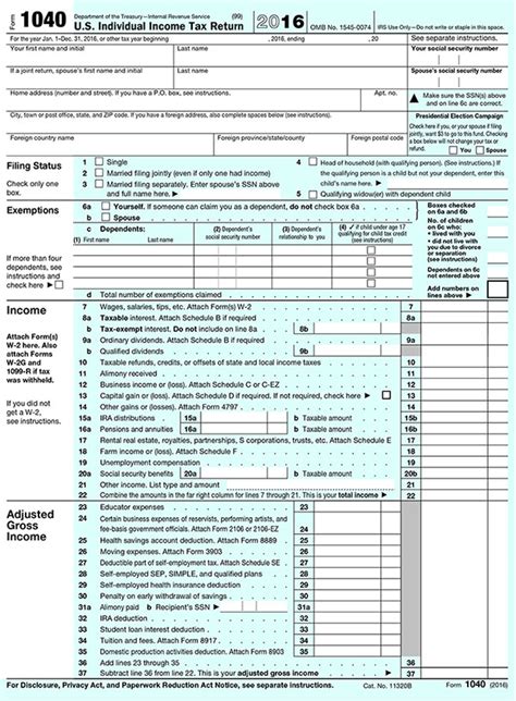 Income Tax Irs Form 1040 Form 1040 Nr Ez Us Income Tax Return For