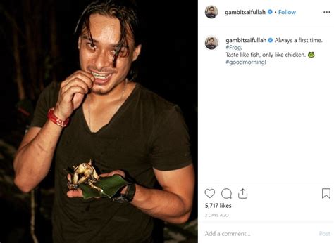 Berdarah campuran melayu, cina dan india. Haramlah Makan Katak - Gambit Saifullah Dikecam Netizen