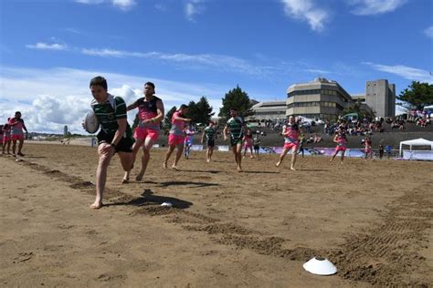 Hundreds Of Players Took Part In A Beach Rugby Tournament In Swansea Wales Online