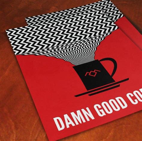 damn good coffee twin peaks poster etsy