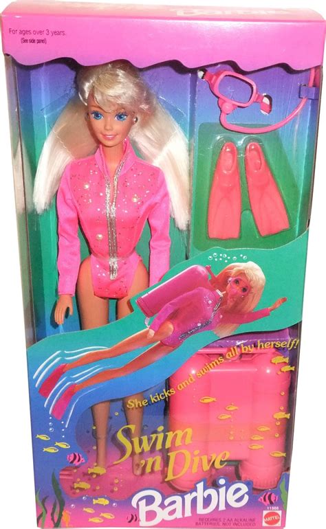 1993 Swimn Dive Barbie Doll 2 11505 Barbie Fashion Barbie Toys Barbie 90s