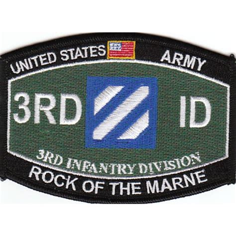 Us Army 3rd Third Infantry Division Id Rock Of The Marne Patch Fort