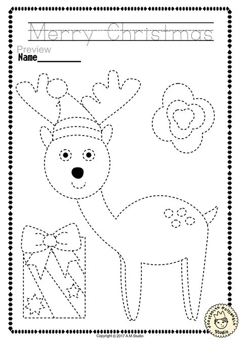 Your kindergarten kids will be entertained for hours with these coloring pages. Christmas Trace and Color Pages Fine Motor Skills + Pre-writing | Christmas worksheets ...