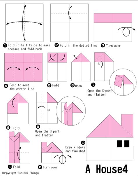 House 4 - Easy Origami instructions For Kids