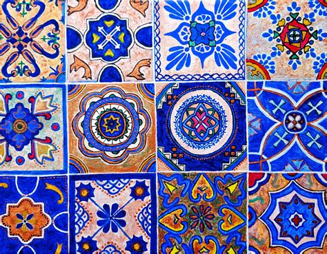 Mexican Tiles Painting By Elena Parau Jose Art Gallery