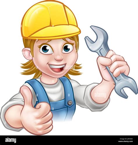 Female Plumber Cartoon Hi Res Stock Photography And Images Alamy