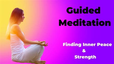 Guided Meditation For Depression Stress And Anxiety Relief Finding Inner Peace And Strength