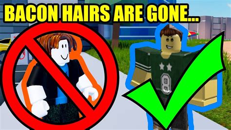 Bacon Hairs Are Gone Roblox Jailbreak Youtube