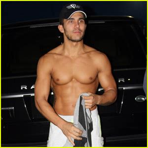 Carlos PenaVega Shows Off Insane Shirtless Body At DWTS Studio Alexa Vega Carlos Pena