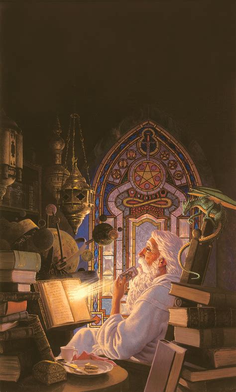 The Wizards Study 24 X 36 Giclee Keith Parkinson