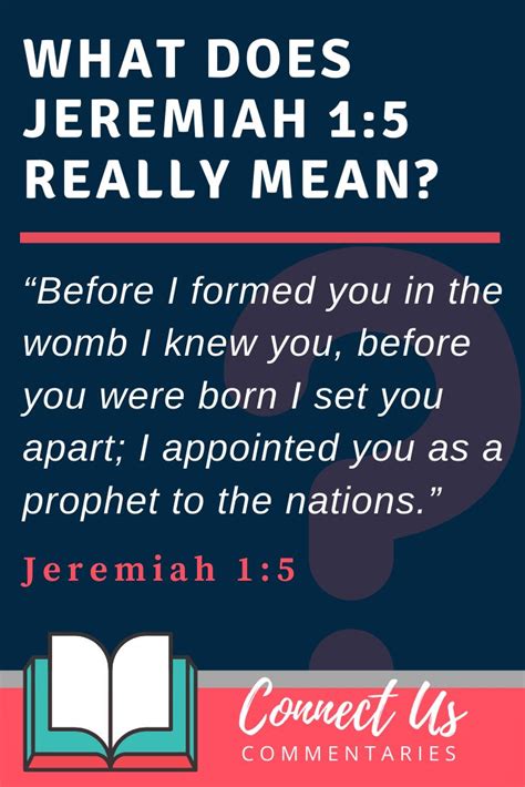 Jeremiah 15 Meaning Of Before I Formed You In The Womb I Knew You