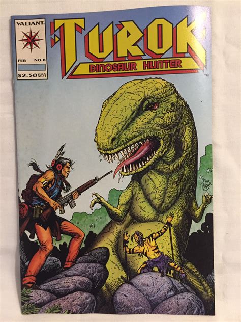Valiant Comics Turok Dinosaur Hunter 1994 Series Feb No 8 In Great