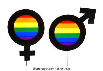 Gender Symbols Lgbt Rainbow Flag Colors Stock Photo Shutterstock