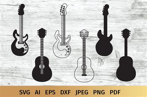 Guitar Svg Music Svg Cut Files Design Bundles