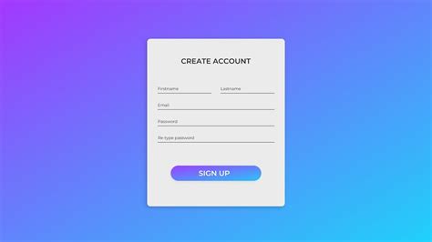 001 How To Create Sign Up Form Using Gravit Designer Modern Ui