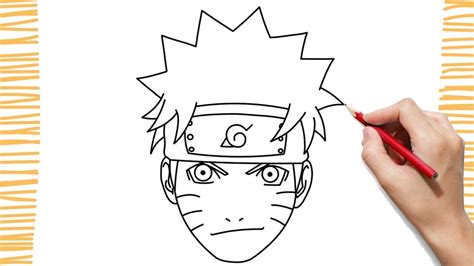 How To Draw Naruto Face I Easy Youtube