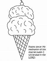 Coloring Ice Cream Cone Printable Popsicle Fudge Lesson Sunday Jesus Clipart Sweet Churchhousecollection Colouring Drawing Candy Cliparts Cartoon Lessons Library sketch template