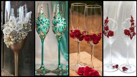 Stylish And New Wine Glass Decoration Ideas Youtube