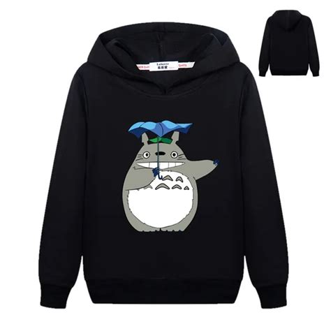 Kids Cartoon Anime Totoro Hoodies Casual Thin Hoody Sweatshirt Boys