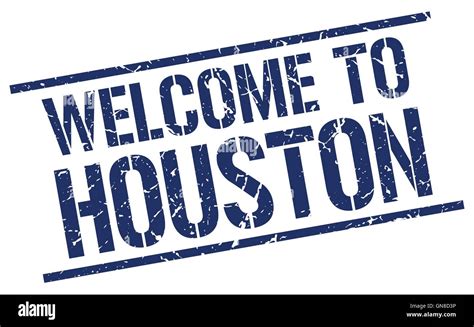 Welcome To Houston Stamp Stock Vector Image And Art Alamy