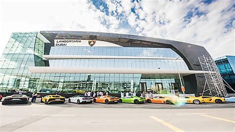 Worlds Largest Lamborghini Showroom Opened In Dubai Carwale